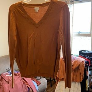 Burnt orange sweater